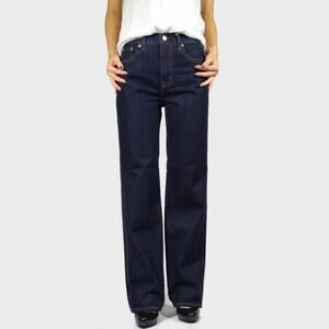 Pistola Cassie Super High Rise Straight Jean Graduation Dark Wash